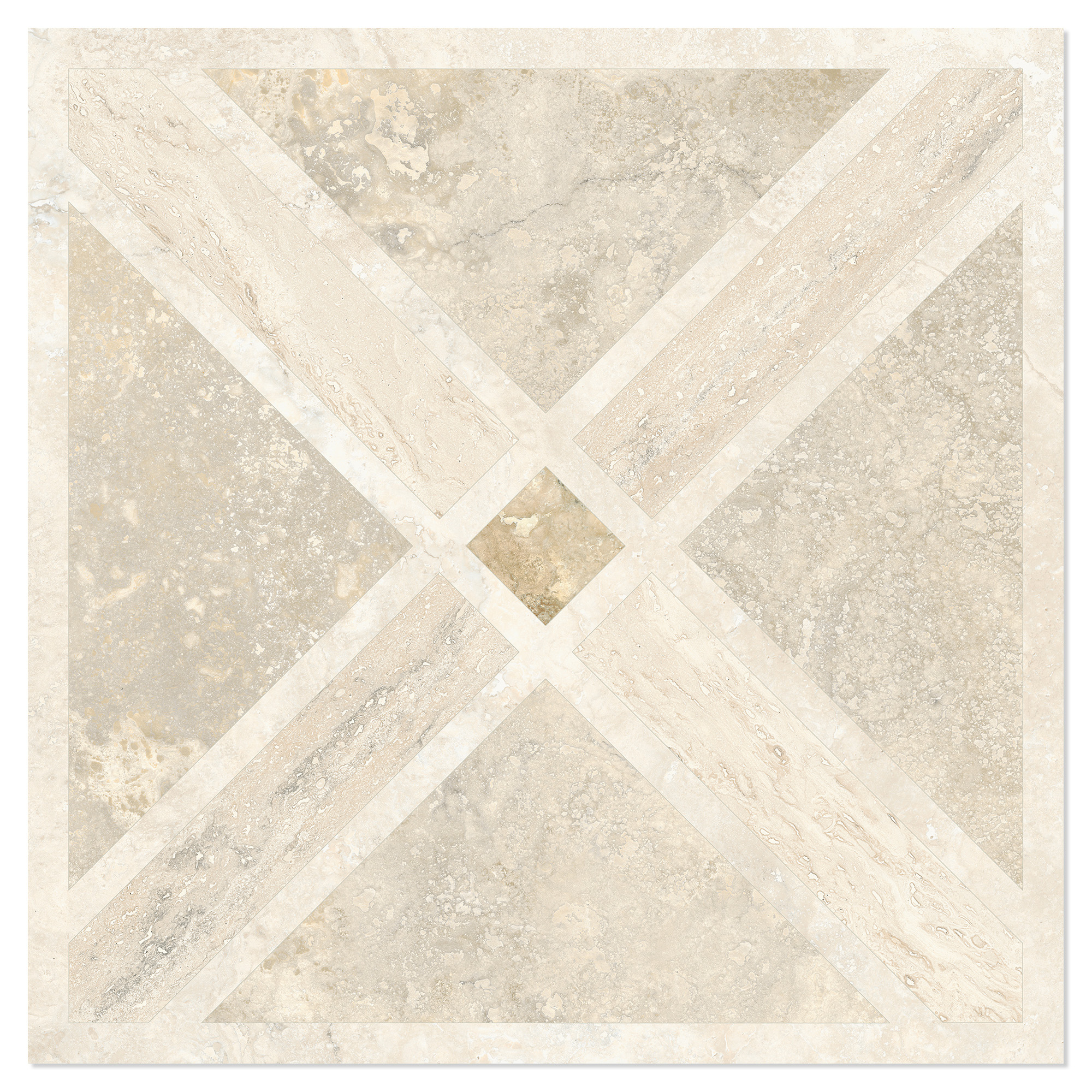 Sant’Agostino Klinker Invictus Cross Deko Mat 60x60 cm