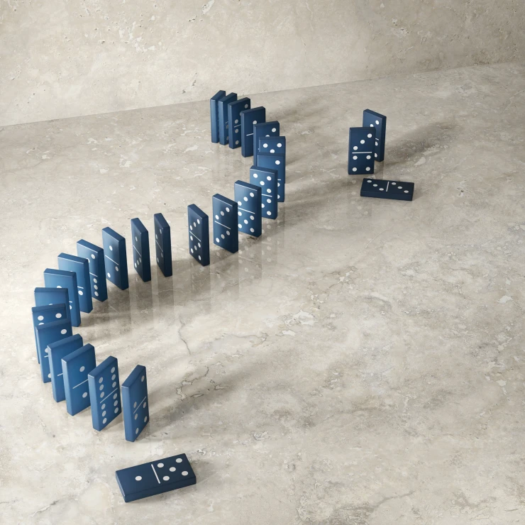 Sant’Agostino Klinker Invictus Cross Perle Poleret 60x60 cm