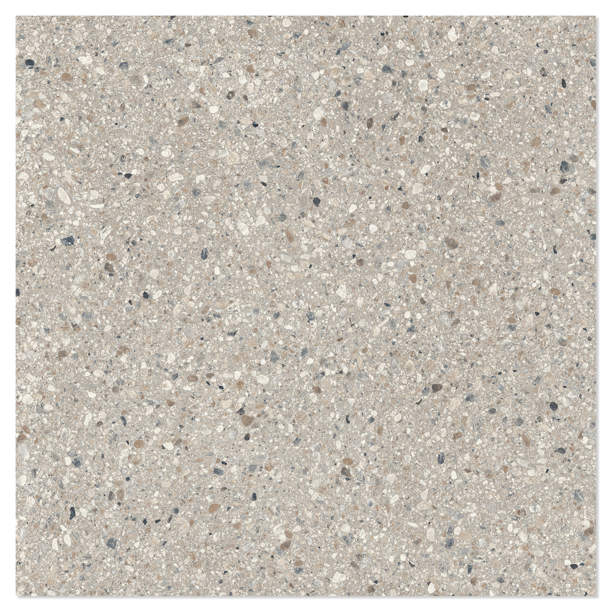 Sant’Agostino Klinker Gravel Fuld Grå Mat-Struktur 3D 90x90 cm