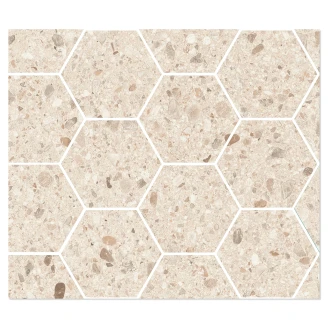 Sant’Agostino Mosaik Klinker <strong>Gravel</strong>  Fuldt Lys Mat-Struktur 3D 30x35 cm