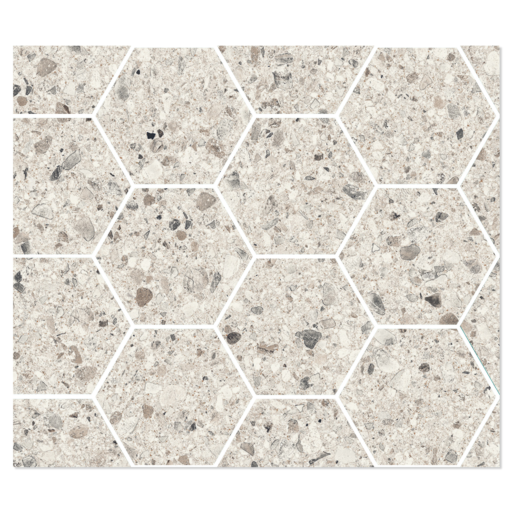 Sant’Agostino Mosaik Klinker Gravel Fuld Perle Mat-Struktur 3D 30x35 cm