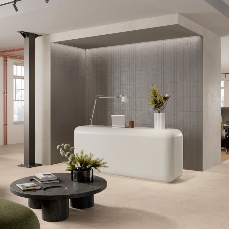 Sant’Agostino Klinker Baystone Elfenben Mat-Struktur 3D 120x120 cm