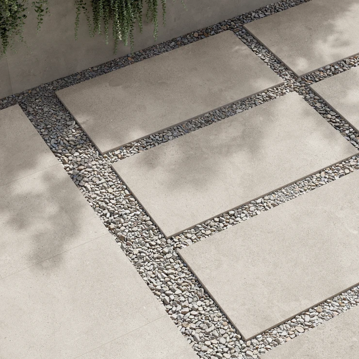 Sant’Agostino Udendørs Klinker Baystone Perle Mat-Struktur 3D 60x120 cm Tykkelse 20 mm