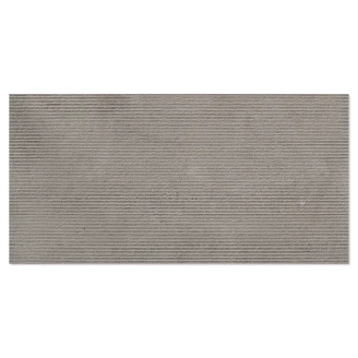 Sant’Agostino Vægflise <strong>Baystone</strong>  Plisseret Grå Mat-Relief 60x120 cm