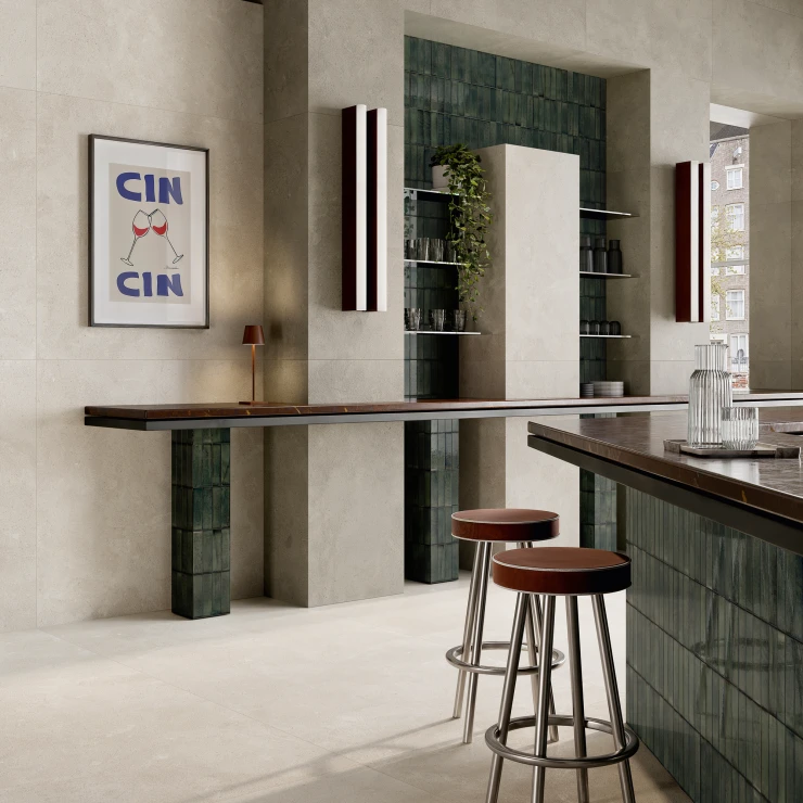 Sant’Agostino Klinker Baystone Perle Mat-Struktur 3D 90x90 cm