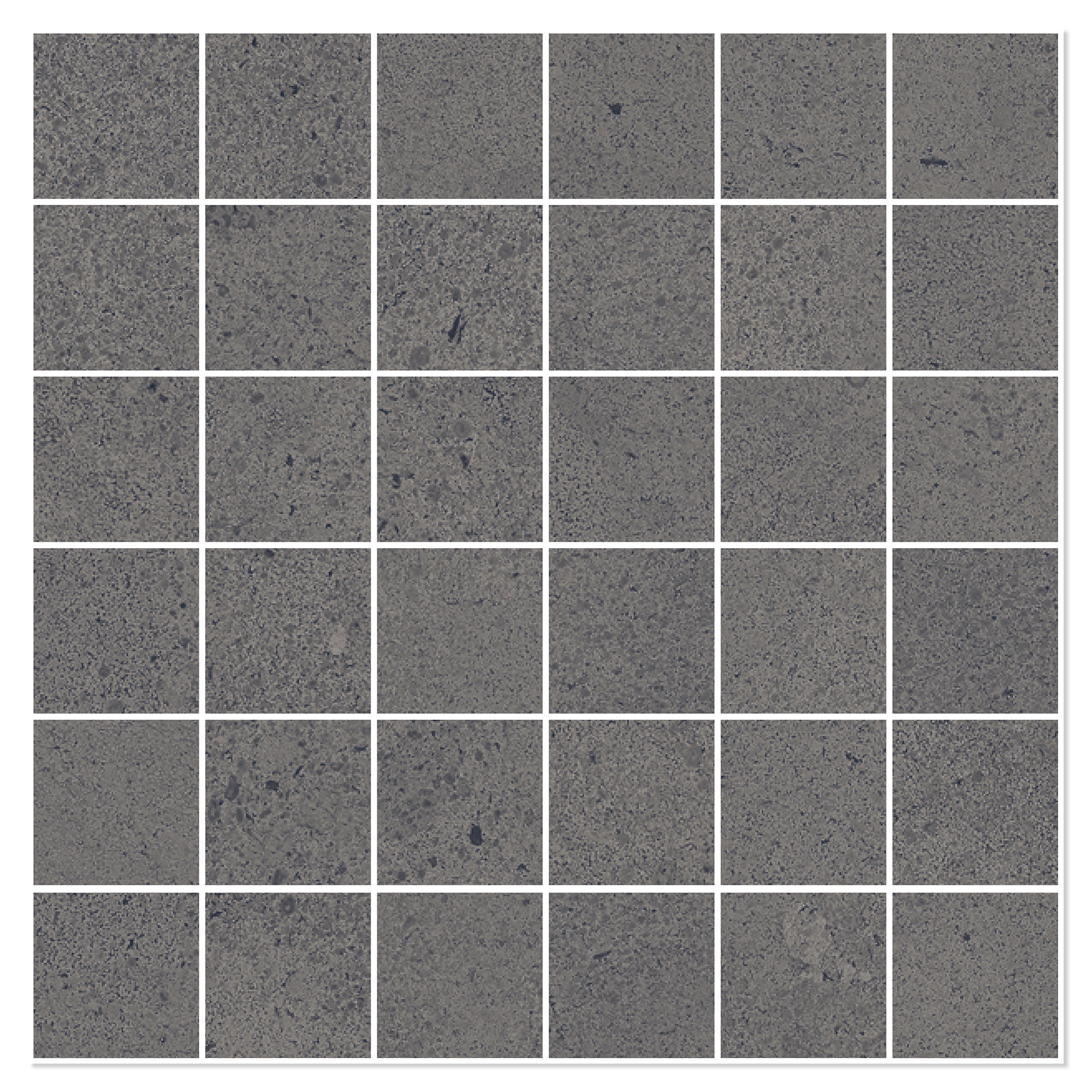 Sant’Agostino Mosaik Klinker Baystone Mørk Mat-Struktur 3D 30x30 (5x5) cm