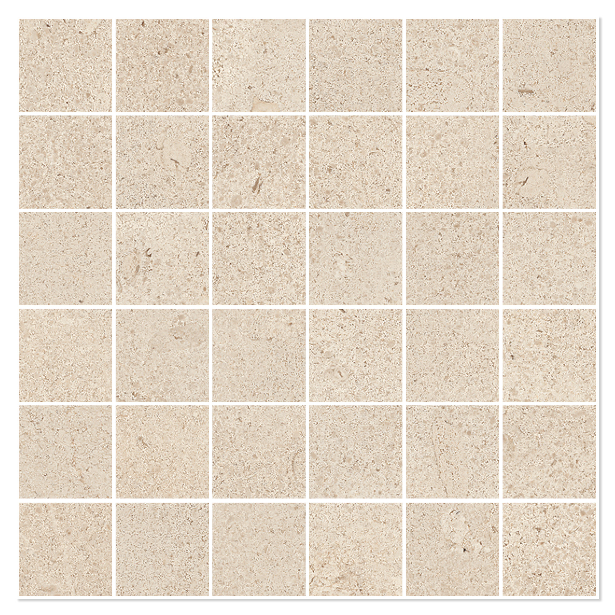 Sant’Agostino Mosaik Klinker Baystone Elfenben Mat-Struktur 3D 30x30 (5x5) cm
