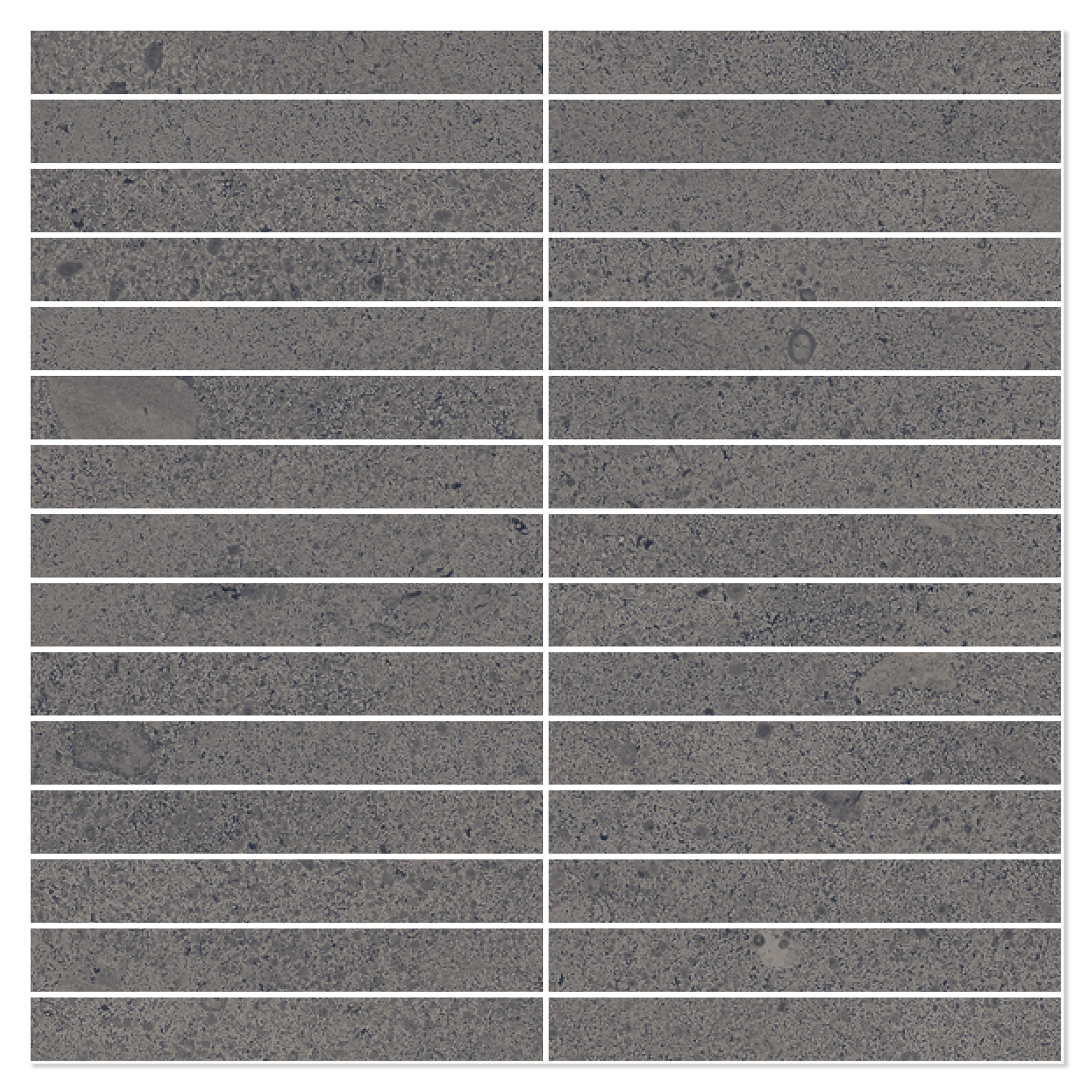 Sant’Agostino Mosaik Klinker Baystone Plus Mørk Mat-Struktur 3D 30x30 cm