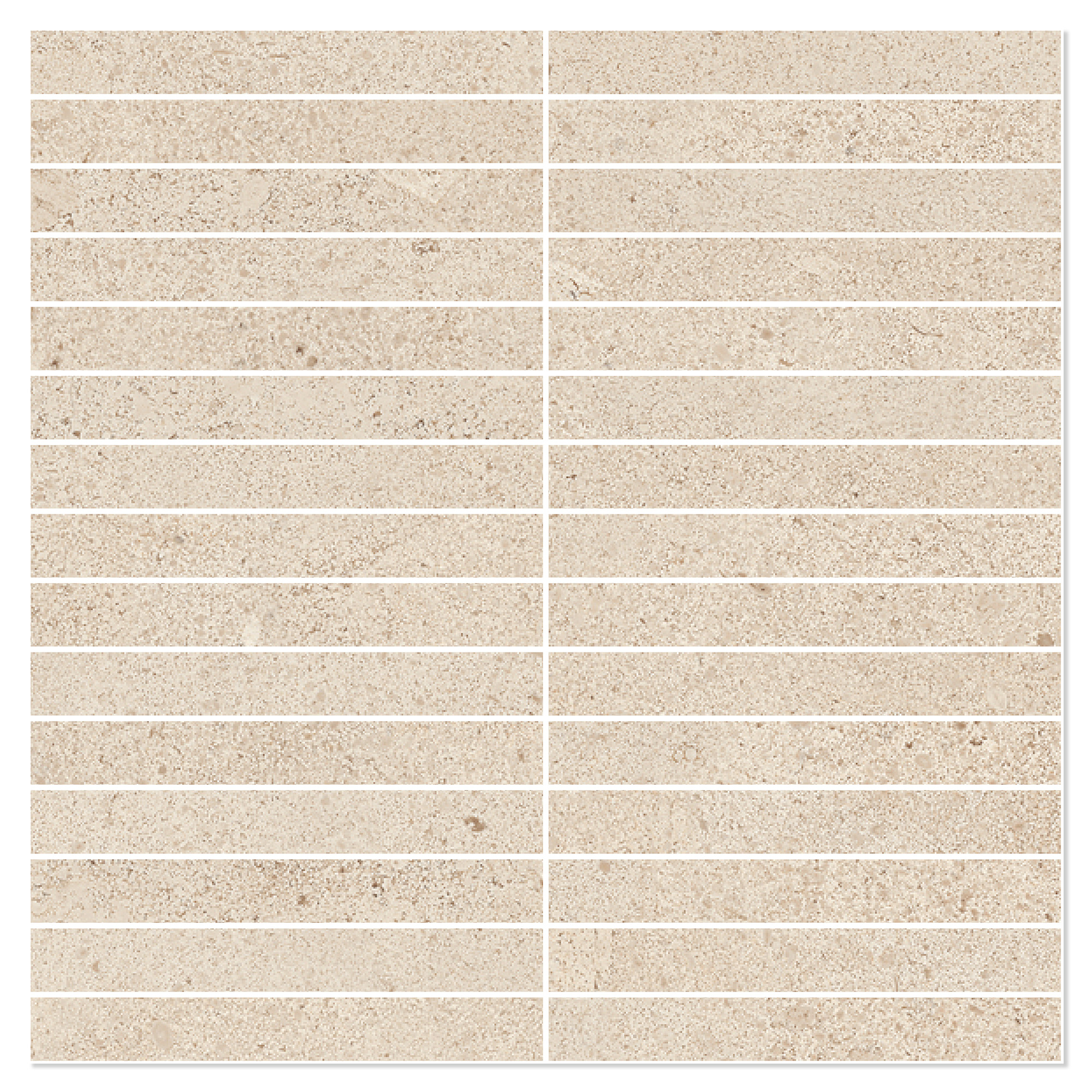 Sant’Agostino Mosaik Klinker Baystone Plus Elfenben Mat-Struktur 3D 30x30 cm