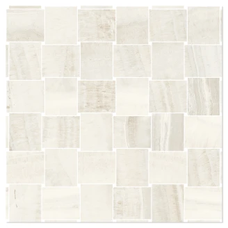 Sant’Agostino Mosaik Klinker <strong>Astral</strong>  Storm Hvid Mat-Struktur 3D 30x30 cm