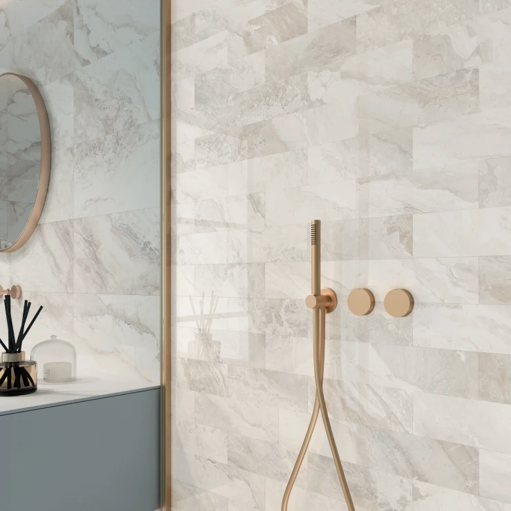 Sant’Agostino Marmor Klinker Mystic Elfenben Poleret 10x30 cm