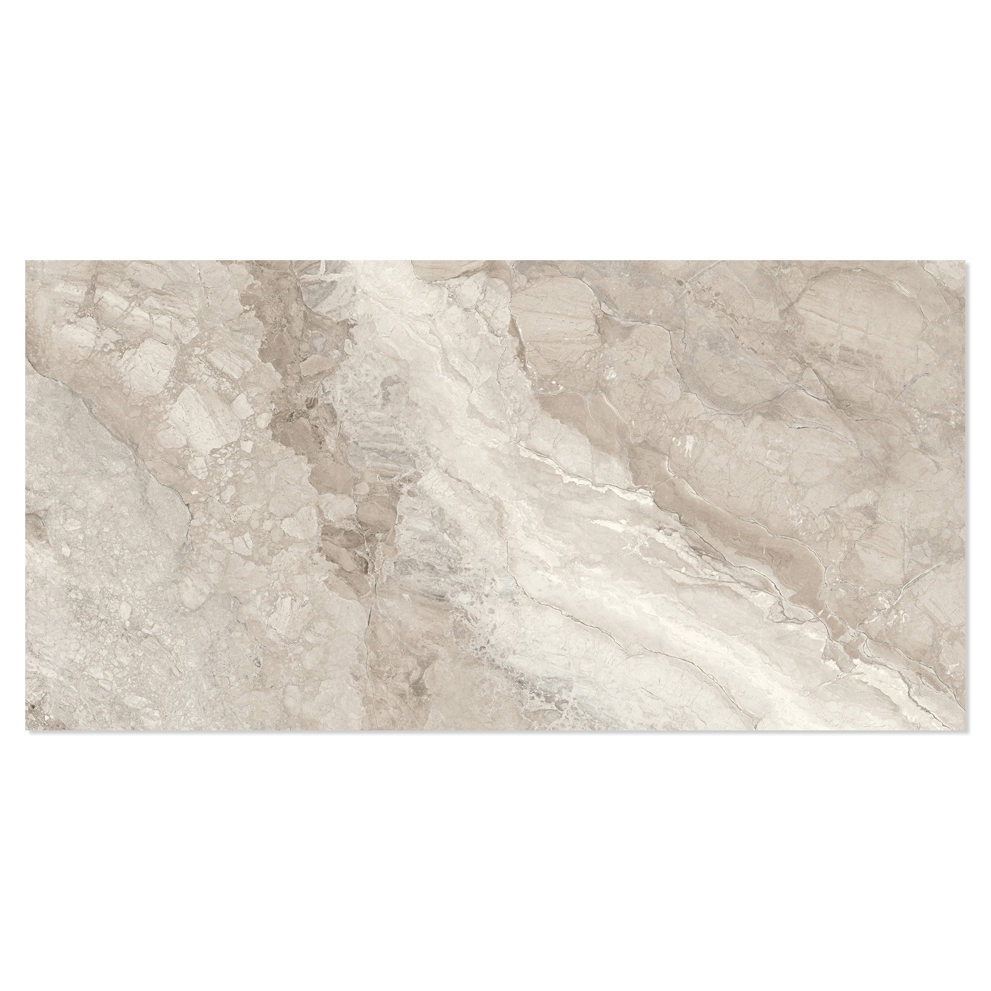 Sant’Agostino Marmor Klinker Mystic Beige Poleret 90x180 cm