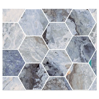 Sant’Agostino Hexagon Mosaik Klinker <strong>Mystic</strong>  Ocean Poleret 30x35 cm