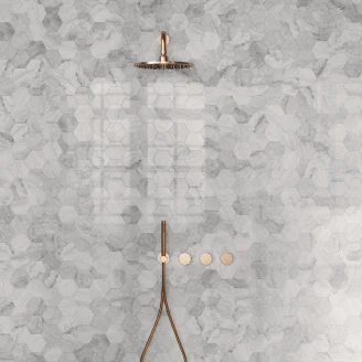 Sant’Agostino Hexagon Mosaik Klinker <strong>Mystic</strong>  Perle Poleret 30x35 cm