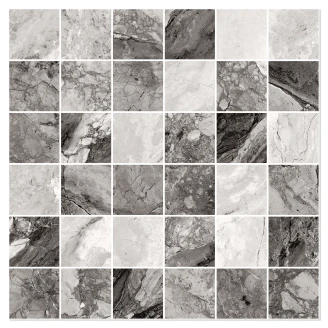 Sant’Agostino Mosaik Klinker <strong>Mystic</strong>  Mørk Mat 30x30 cm