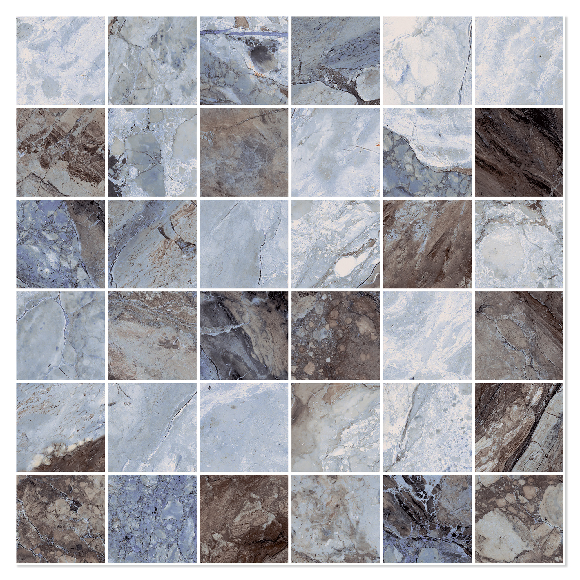 Sant’Agostino Mosaik Klinker Mystic Ocean Mat 30x30 cm