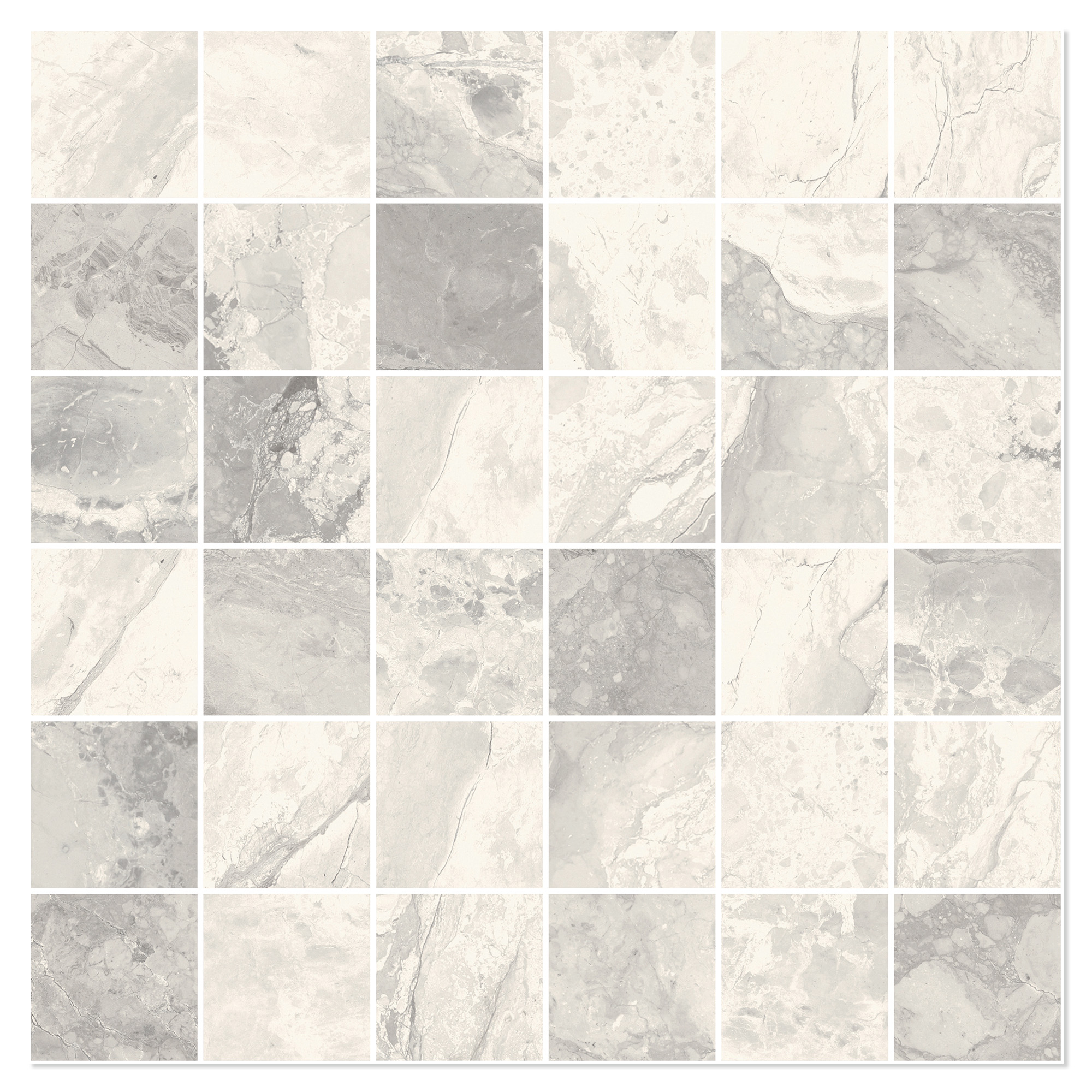 Sant’Agostino Mosaik Klinker Mystic Perle Mat 30x30 cm