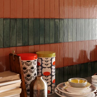 Sant’Agostino Vægflise <strong>Tetris</strong>  Koral Blank 5x20 cm