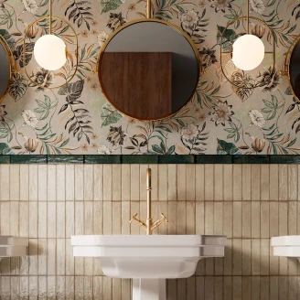 Sant’Agostino Vægflise <strong>Tetris</strong>  Fløde Blank 5x20 cm