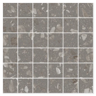 Sant’Agostino Mosaik Klinker <strong>Glow</strong>  Grå Mat-Struktur 3D 30x30 (5x5) cm