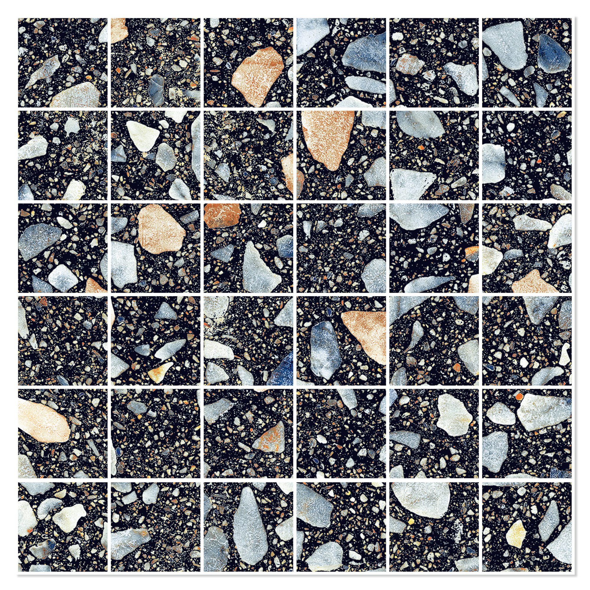 Sant’Agostino Mosaik Klinker Glow Plusnat Poleret 30x30 (5x5) cm