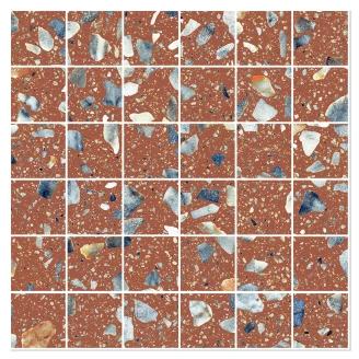 Sant’Agostino Mosaik Klinker <strong>Glow</strong>  Plus Solnedgang Poleret 30x30 (5x5) cm