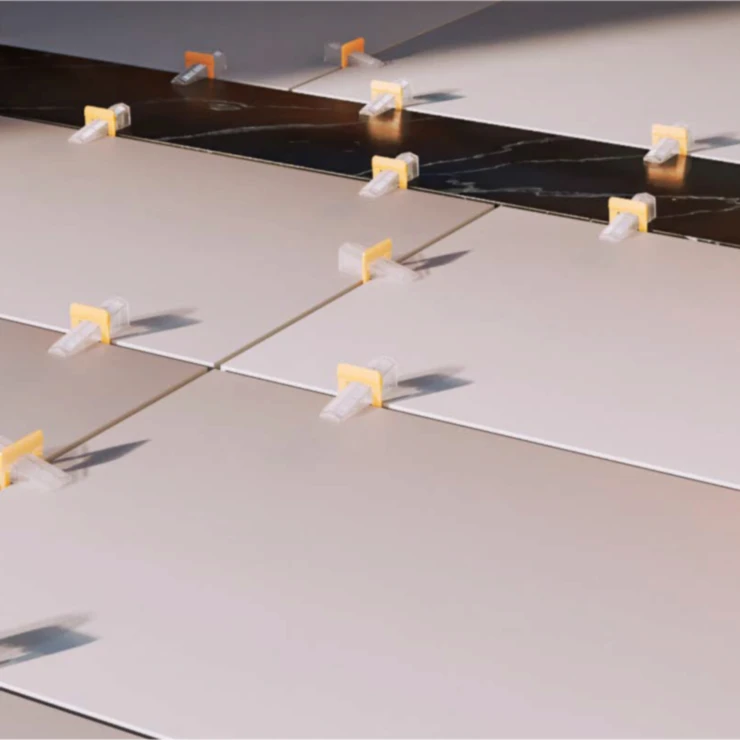 Nivelleringsklips 1 mm - Nivåsystem til tykkere fliser 16-25 mm, 300 st