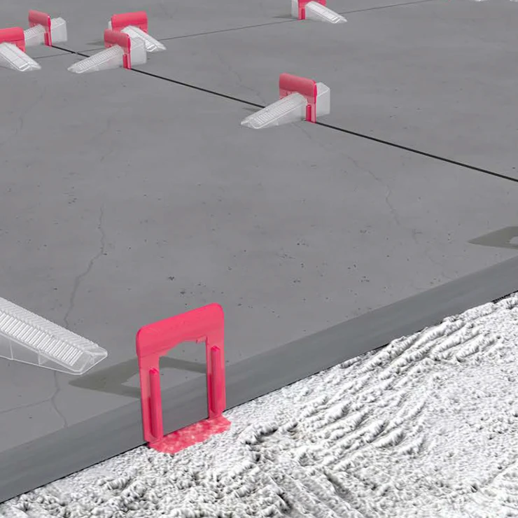 Nivelleringsklips 4 mm - Nivåsystem til tykkere fliser 16-25 mm, 100 st