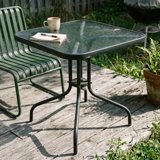 Havebord <strong>Almaro</strong>  Sort 60x60 cm