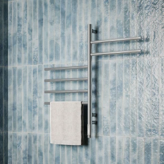 Roterbar El Håndklædetørrer 78 W <strong>Balnea</strong>  Sort Mat