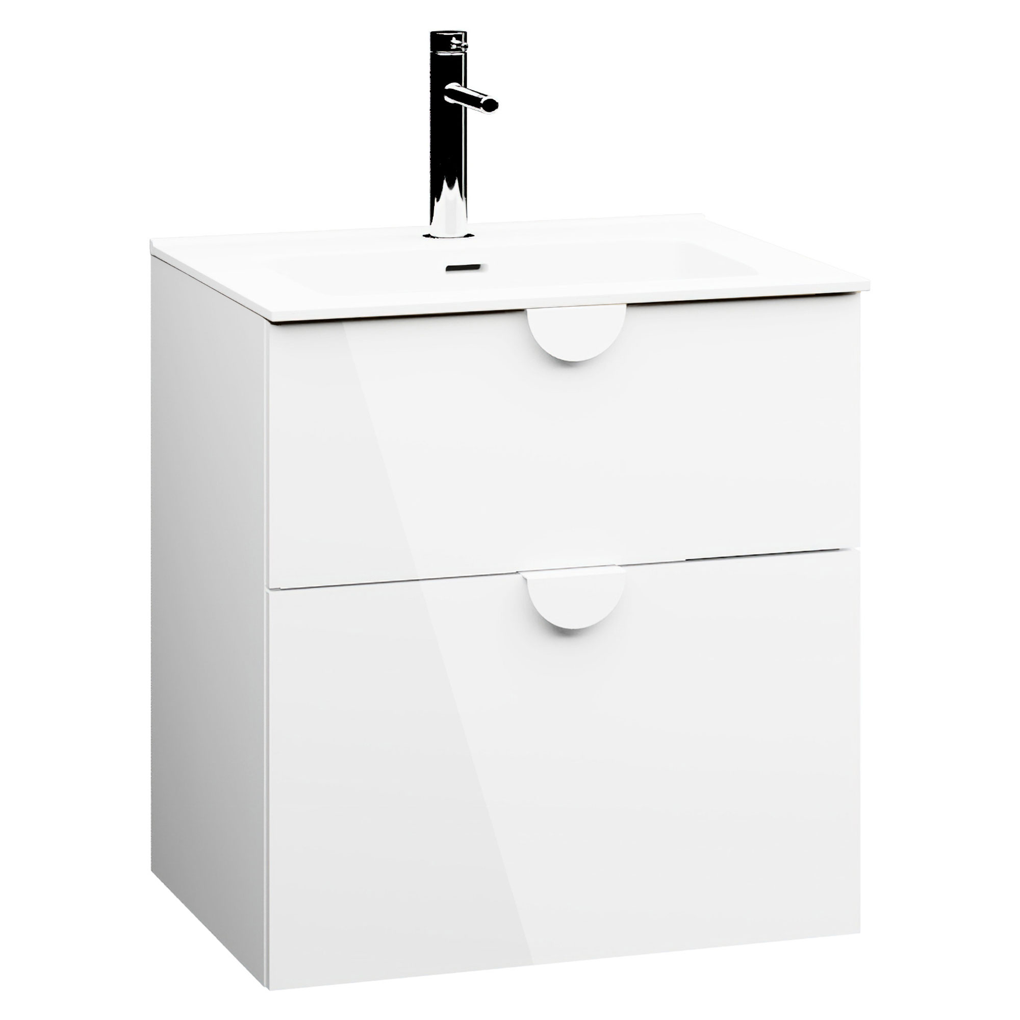 Underskab Celeste Hvid Blank 60 cm med Vask Hvid Blank