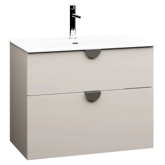 Underskab <strong>Celeste</strong>  Beige Mat 80 cm med Vask Hvid Blank