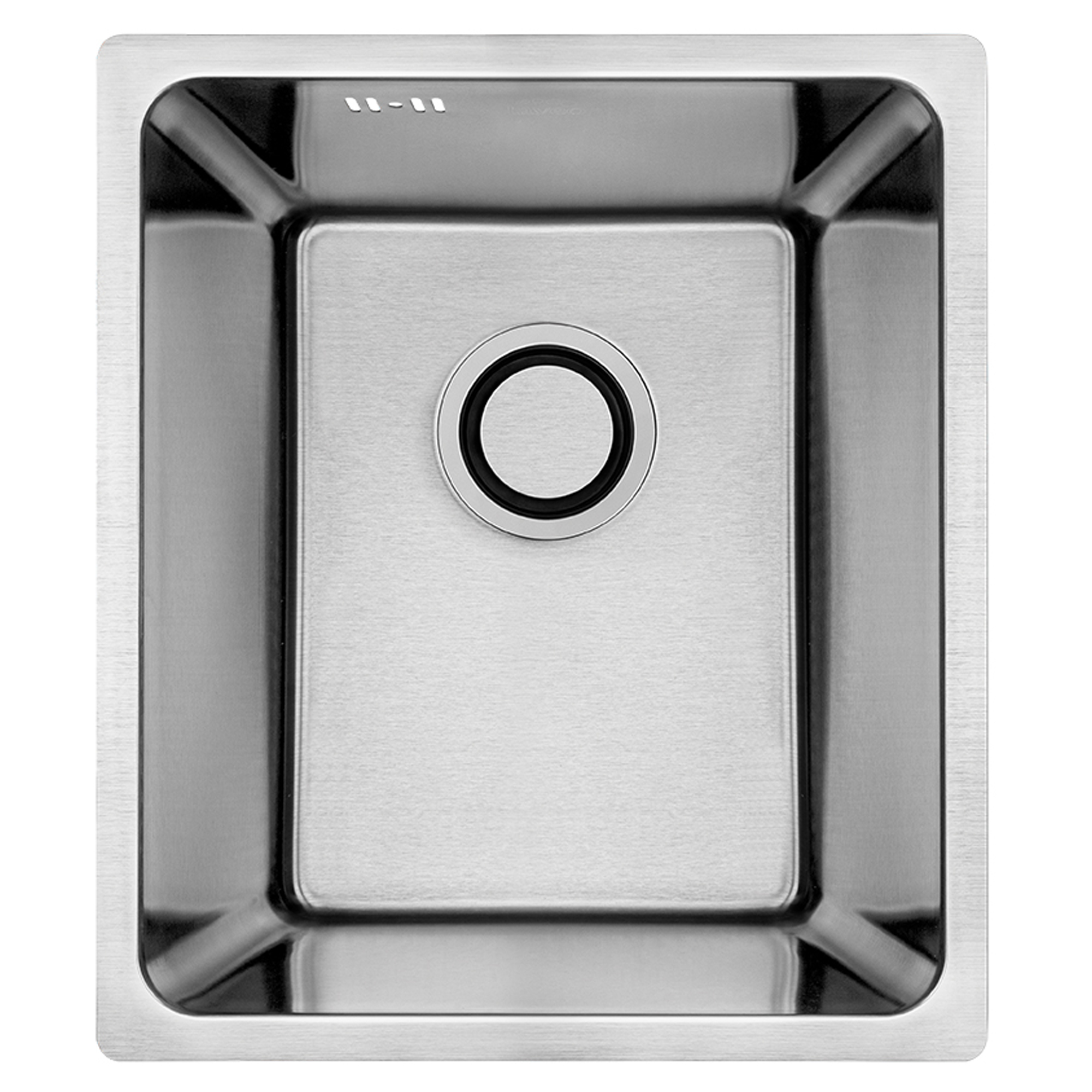 Rostfrit Stål Køkkenvask Acierea Krom Mat 44x38 cm med Vandlås