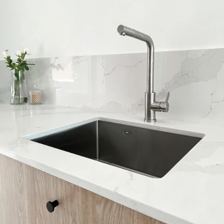 Rostfrit Stål Køkkenvask <strong>Orviane</strong>  Krom Mat 44x54 cm med Vandlås