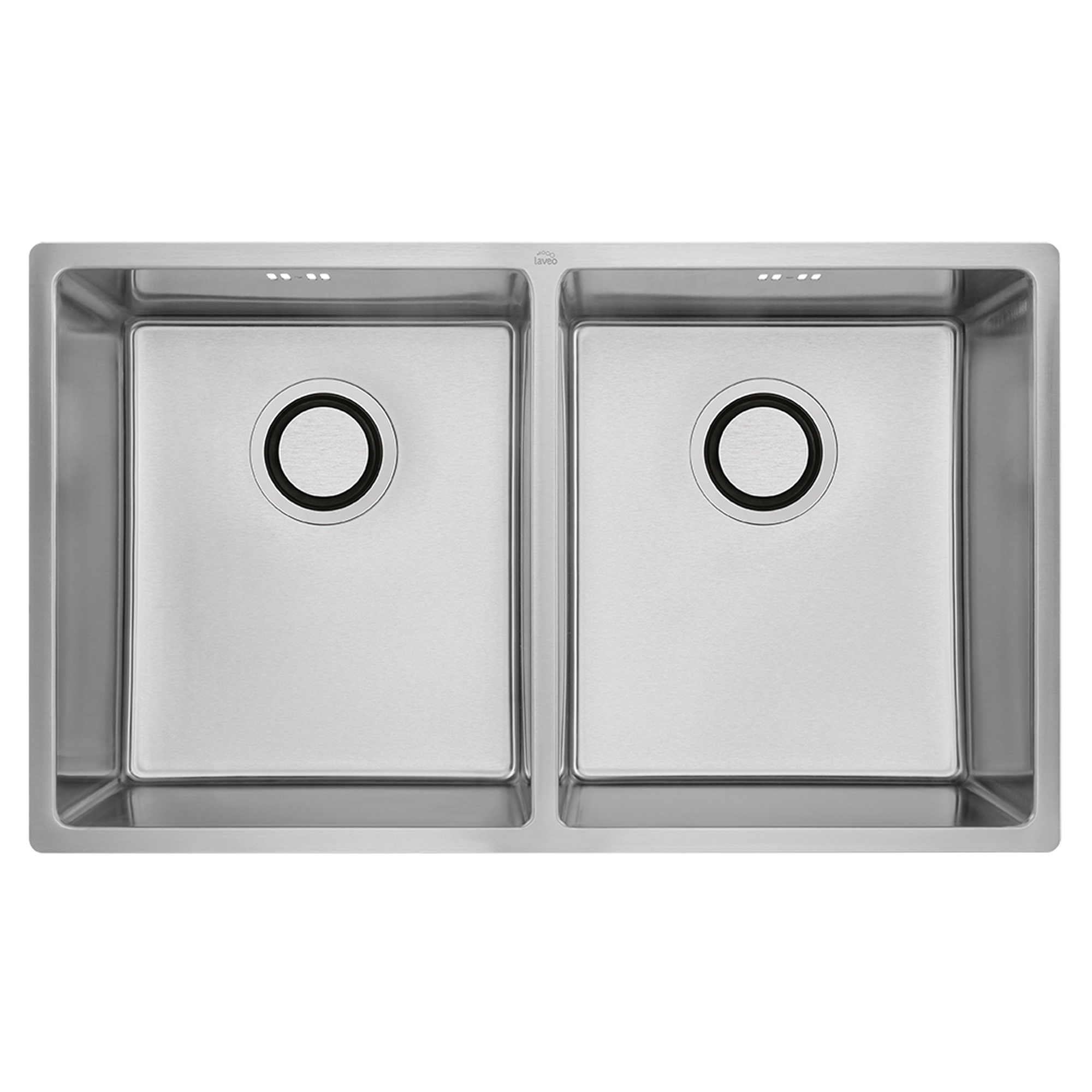 Rostfrit Stål Køkkenvask Clairon Krom Mat 44x74 cm med Vandlås