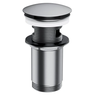 Omnires Bundventil Click Clack Nikkel Mat til Håndvask med Overløb