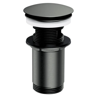 Omnires Bundventil Click Clack Grafit Mat til Håndvask med Overløb