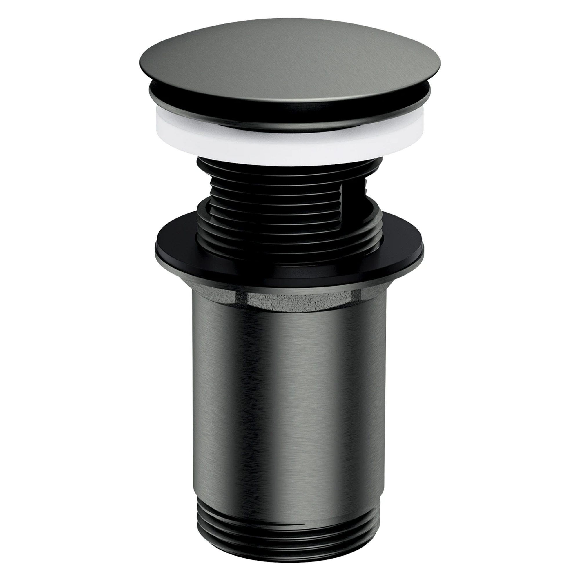 Omnires Bundventil Click Clack Grafit Mat til Håndvask med Overløb