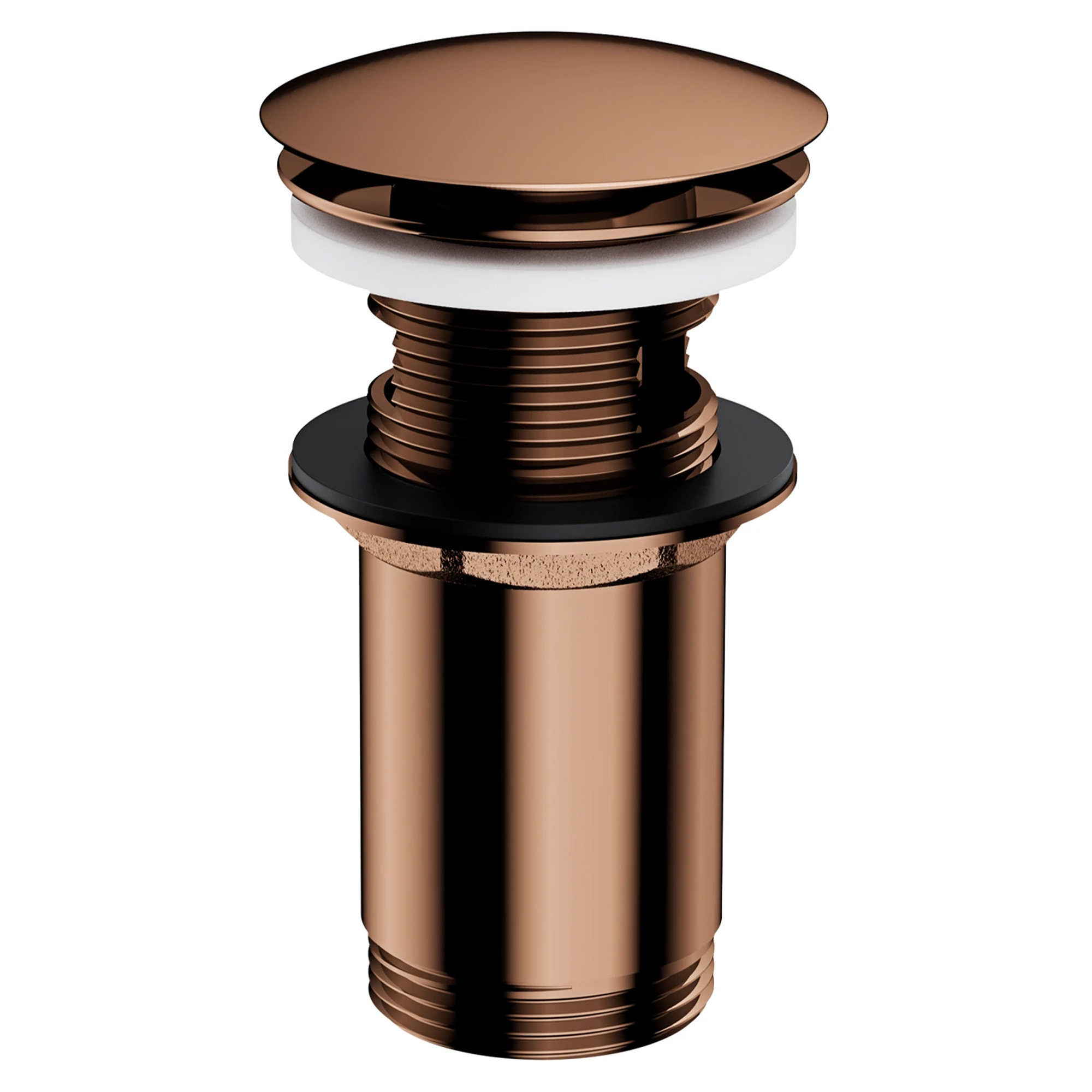 Omnires Bundventil Click Clack Kobber Blank til Håndvask med Overløb