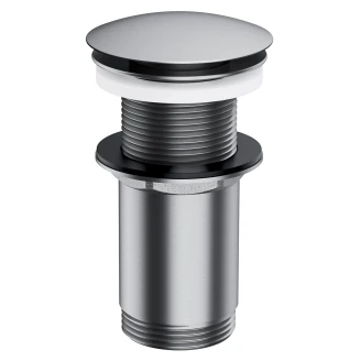 Omnires Bundventil Click Clack Nikkel Mat til Håndvask uden Overløb