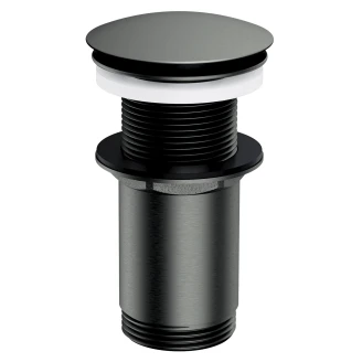 Omnires Bundventil Click Clack Grafit Mat til Håndvask uden Overløb