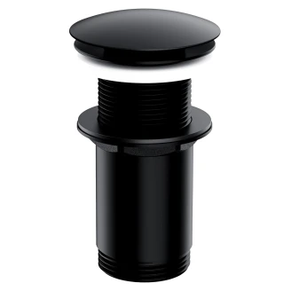 Omnires Bundventil Click Clack Sort Mat til Håndvask uden Overløb