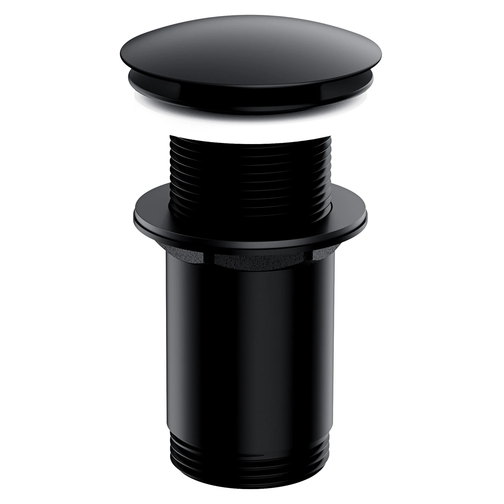 Omnires Bundventil Click Clack Sort Mat til Håndvask uden Overløb