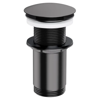 Omnires Bundventil Click Clack Antracit Mat til Håndvask uden Overløb