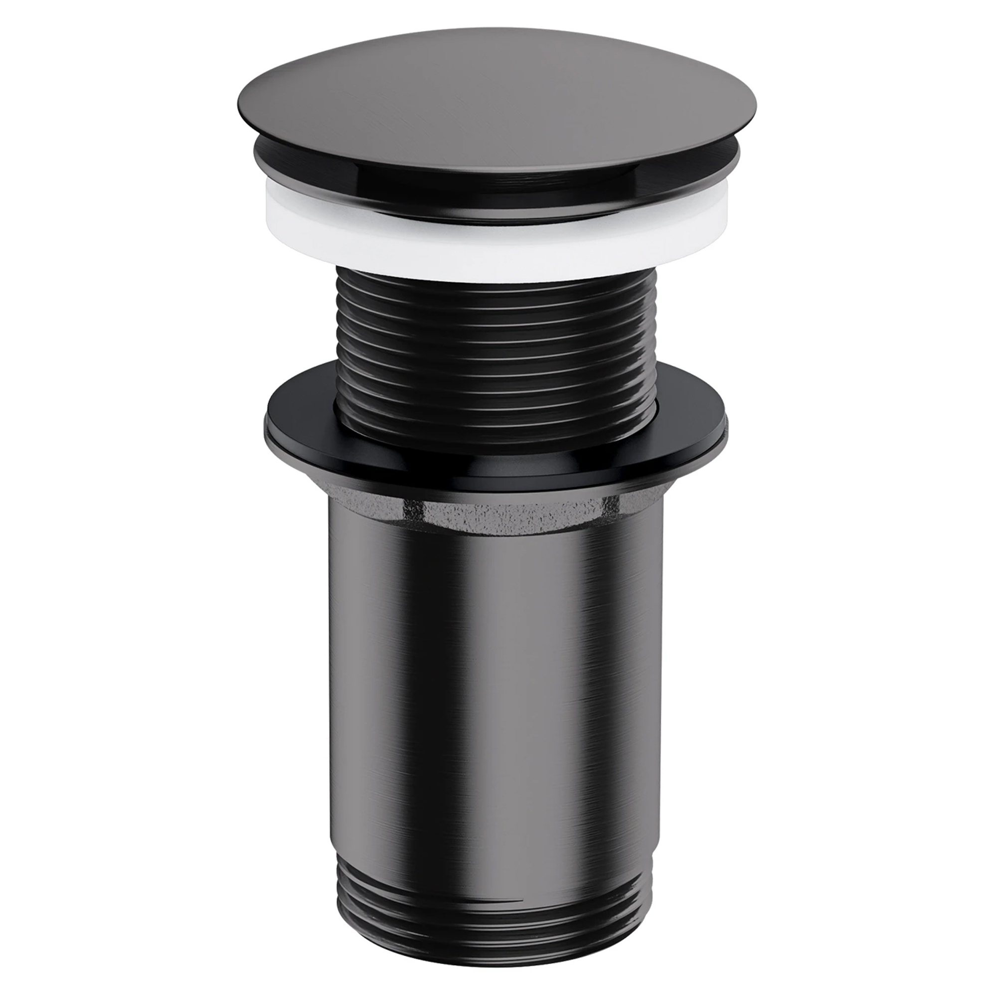 Omnires Bundventil Click Clack Antracit Mat til Håndvask uden Overløb