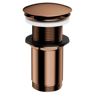 Omnires Bundventil Click Clack Kobber Blank til Håndvask uden Overløb