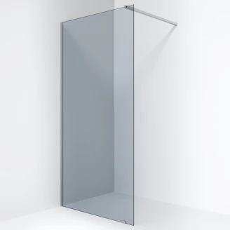 Ravak Brusevæg <strong>Walk In Wall</strong>  8 mm 100x200 cm Krom Blank Tonet