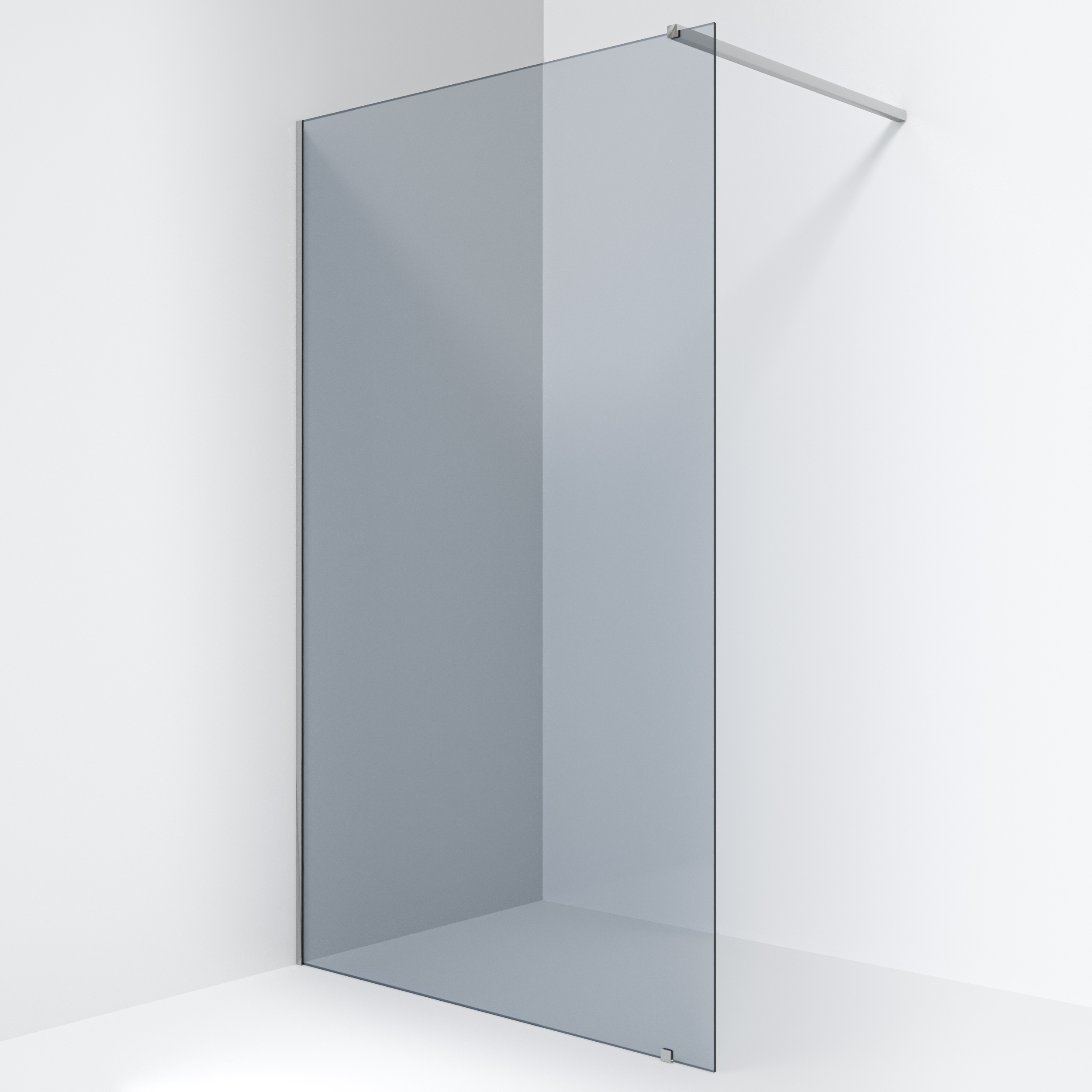 Ravak Brusevæg Walk In Wall 8 mm 120x200 cm Krom Blank Tonet