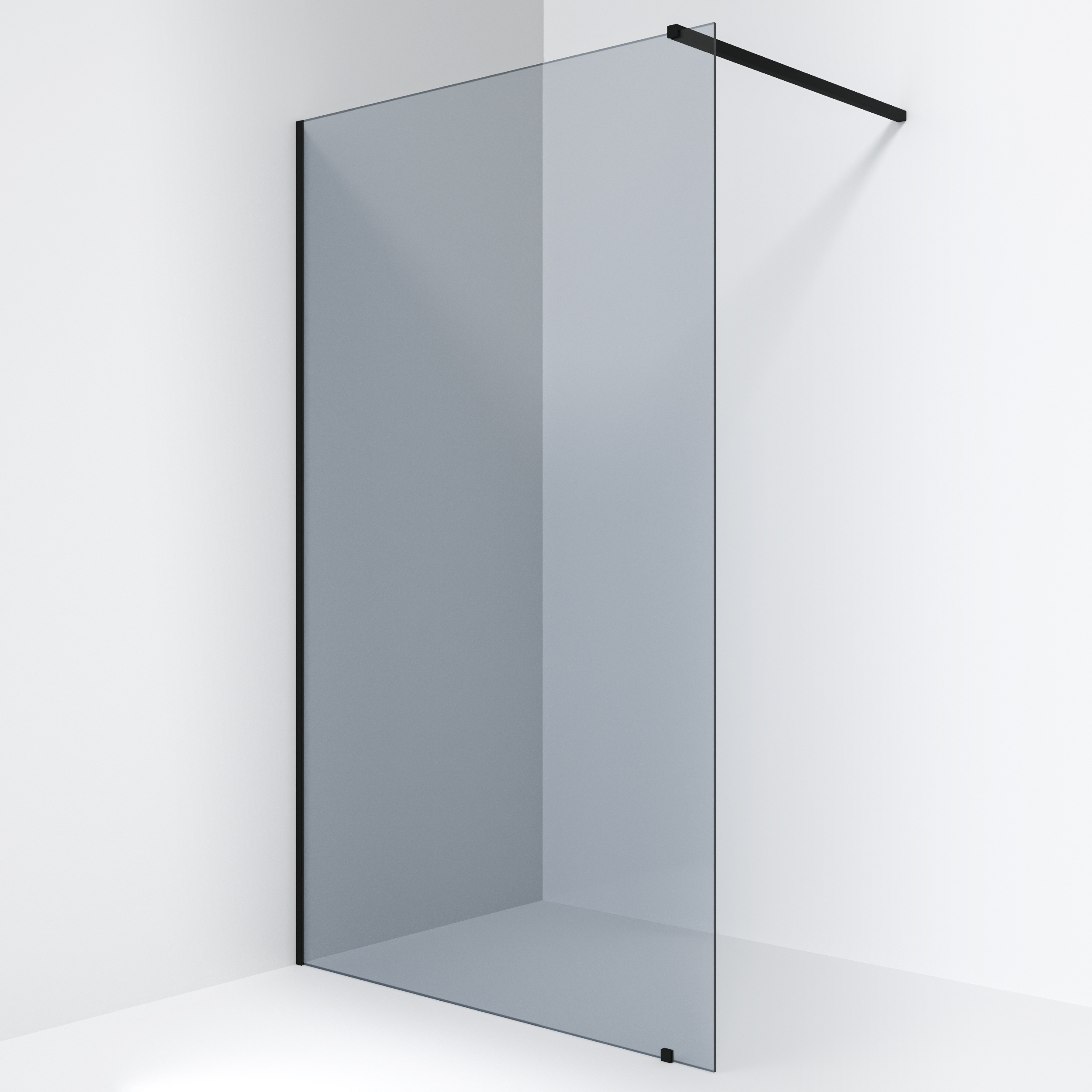 Ravak Brusevæg Walk In Wall 8 mm 120x200 cm Sort Mat Tonet