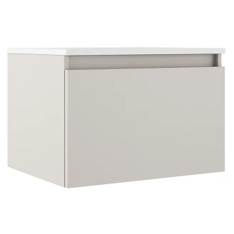 Underskab <strong>Blisse</strong>  Beige Mat 60x46x40 cm med Vask Hvid Blank